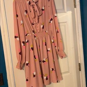 Kate spade pink mix print dress